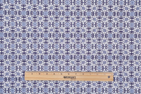 Waverly Tangier Tiles Printed Cotton Drapery Fabric in Ceramic