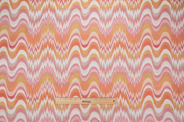 1 Yard Acid Palm Woven Upholstery Fabric in Nectar