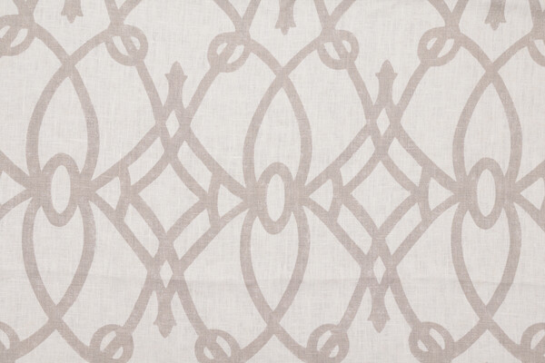 Braemore Fiorette Printed Linen Drapery Fabric in Graphite