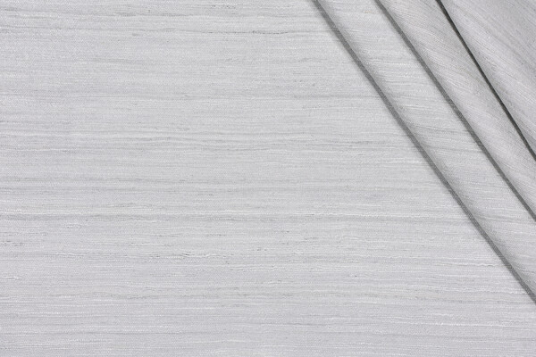 Savannah Silk Decorator Fabric in Silver