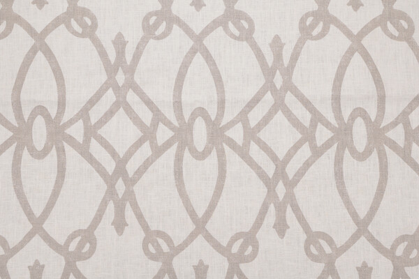 Braemore Fiorette Printed Linen Drapery Fabric in Graphite