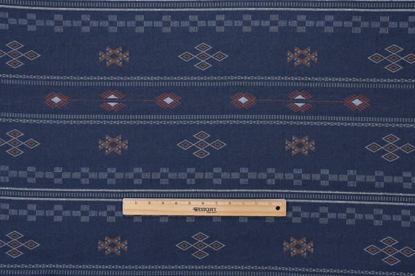 Safi Woven Polyester Outdoor Fabric in Sapphire