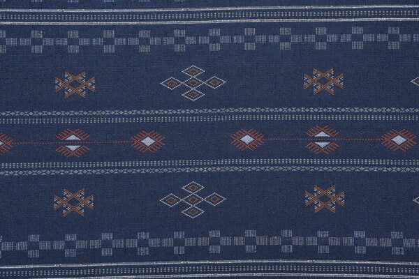 Safi Woven Polyester Outdoor Fabric in Sapphire