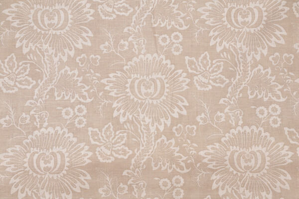 P Kaufmann Tabriz Printed Linen Blend Drapery Fabric in Oatmeal