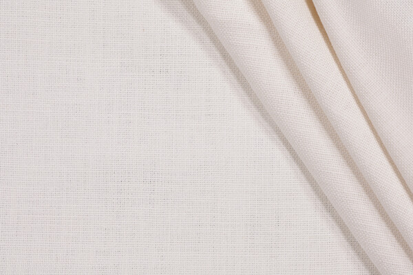 Genevia Backed Linen Decorator Fabric in Milk
