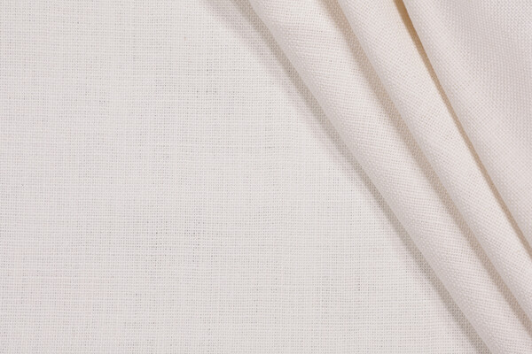 Genevia Backed Linen Decorator Fabric in Milk