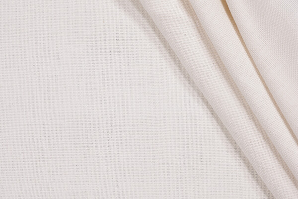 Genevia Backed Linen Decorator Fabric in Milk