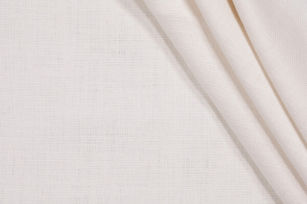 Genevia Backed Linen Decorator Fabric in Milk