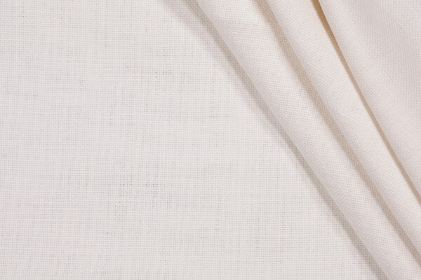 Genevia Backed Linen Decorator Fabric in Milk
