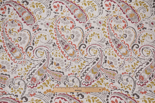 Thom Filicia Tousey Printed Linen Drapery Fabric in Quarry for Kravet CLOSEOUT