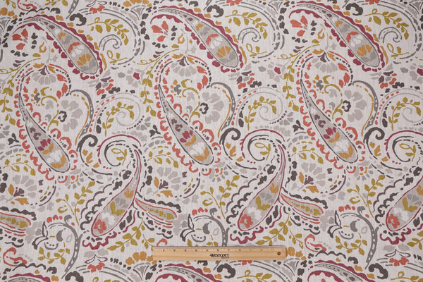 Thom Filicia Tousey Printed Linen Drapery Fabric in Quarry for Kravet CLOSEOUT