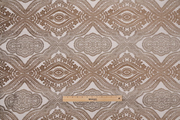 Rampone Woven Chenille Upholstery Fabric in Pewter