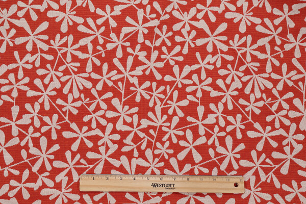 Robert Allen Strie Toss BK Woven Upholstery Fabric in Papaya