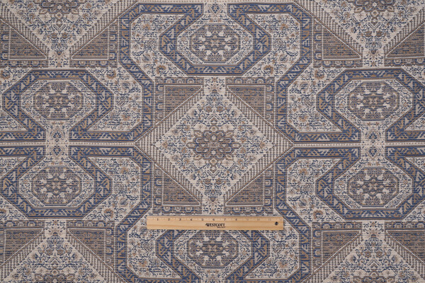 1 Yard Brasington Woven Chenille Upholstery Fabric in Porcelain