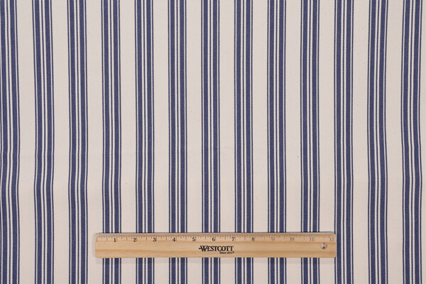 Tick Tock Woven Decorator Fabric in Midnight