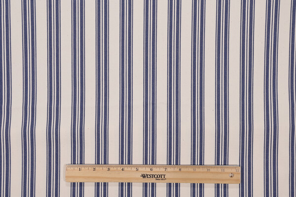 Tick Tock Woven Decorator Fabric in Midnight