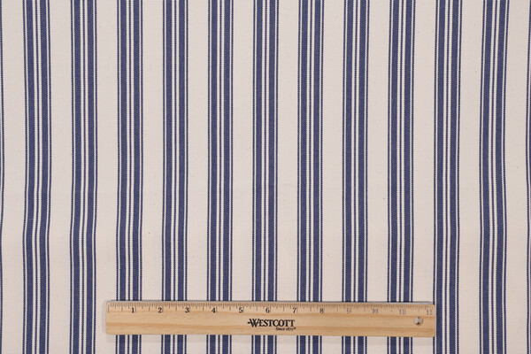 Tick Tock Woven Decorator Fabric in Midnight