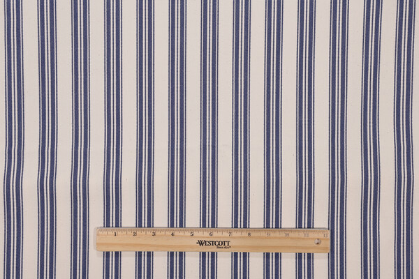 Tick Tock Woven Decorator Fabric in Midnight