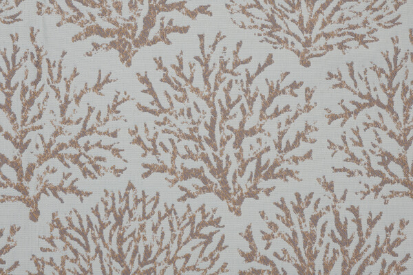 Bella Dura Coraline Woven Polyolefin Outdoor Fabric in Aqua/Sand