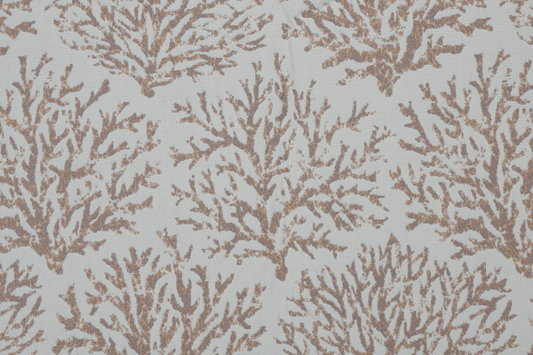 Bella Dura Coraline Woven Polyolefin Outdoor Fabric in Aqua/Sand