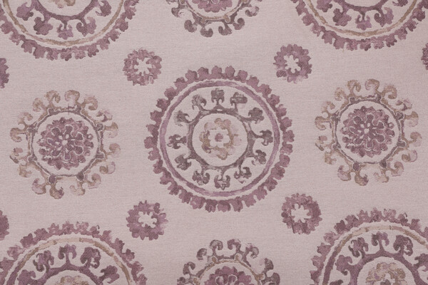 Venezia Suzani Tapestry Upholstery Fabric in Orchid