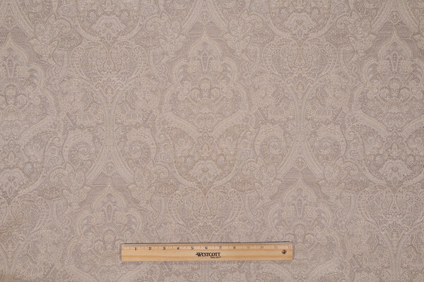 Turkish Damask Upholstery Fabric in Pewter