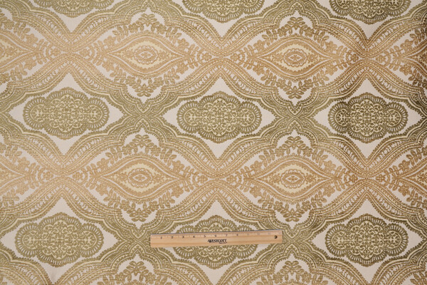 Rampone Woven Chenille Upholstery Fabric in Sage