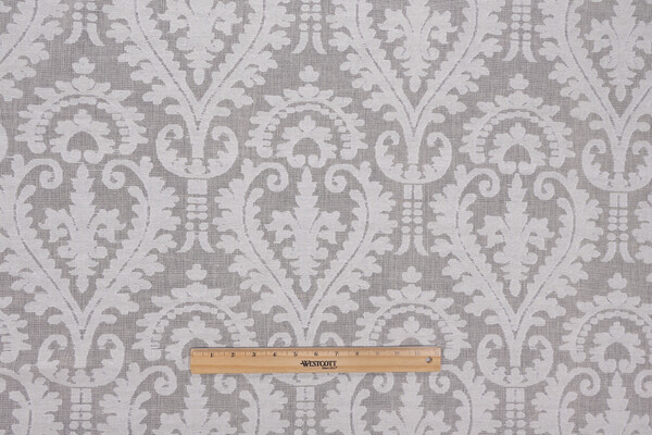Belgian Heart Sheer Drapery Fabric in Natural