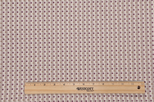 Whimsical Woven Chenille Upholstery Fabric in Amethyst