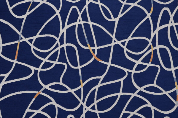 Crypton Farrago High Performance Woven Chenille Upholstery Fabric in Azul