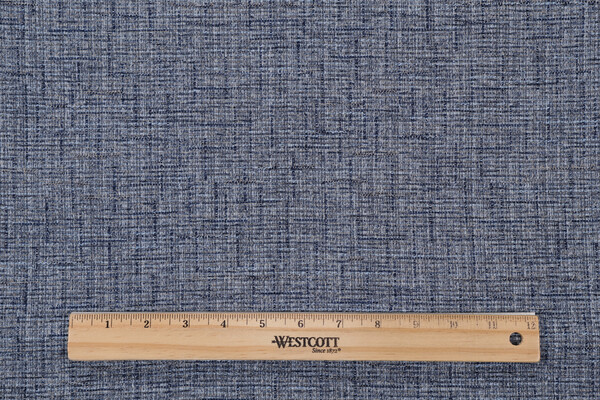 1 Yard Vision Fabrics Tiffany Woven Chenille Upholstery Fabric in 308-Indigo