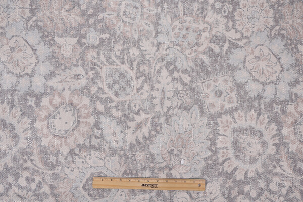 PK Lifestyles Heriz Medallions Printed Chenille Upholstery Fabric in Latte 
