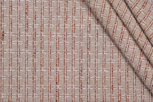 Golding Box Step Woven Upholstery Fabric in Clay 