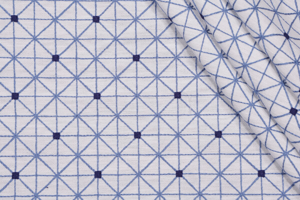 PK Lifestyles Sierra Embroidered Drapery Fabric in Porcelain 