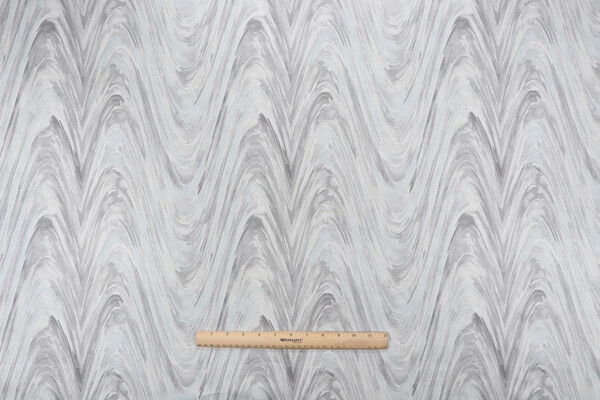 Studio NYC Current Printed Cotton Twill Drapery Fabric in Mineral