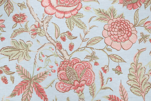 Thibaut Fanfare F96751 Printed Drapery Fabric in Blue
