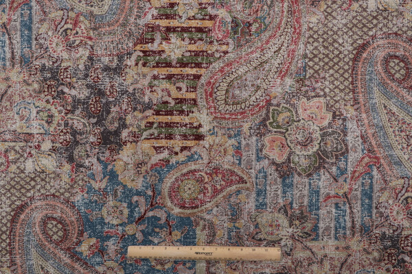 Kaufmann Claim To Fame Printed Cotton Drapery Fabric in Aubusson