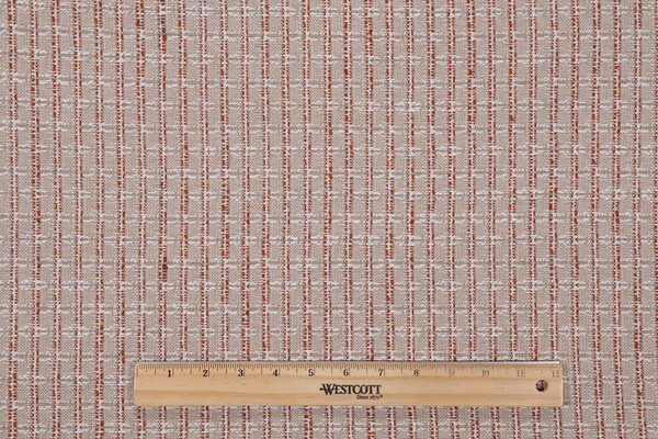 Golding Box Step Woven Upholstery Fabric in Clay 