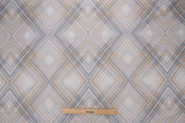 PK Lifestyles Sylvie Printed Polyester Drapery Fabric in Porcini 