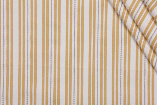 P Kaufmann Murali Stripe Woven Decorator Fabric in Yellow 