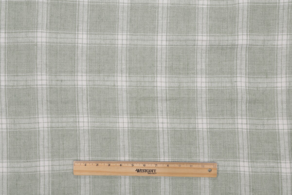 Sample of P Kaufmann Preston Woven Linen Decorator Fabric in Cactus 