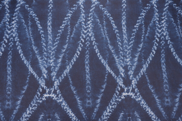 P Kaufmann Aanya Printed Cotton Drapery Fabric in Indigo 