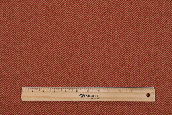 P Kaufmann Wallace Woven Upholstery Fabric in Cayenne 