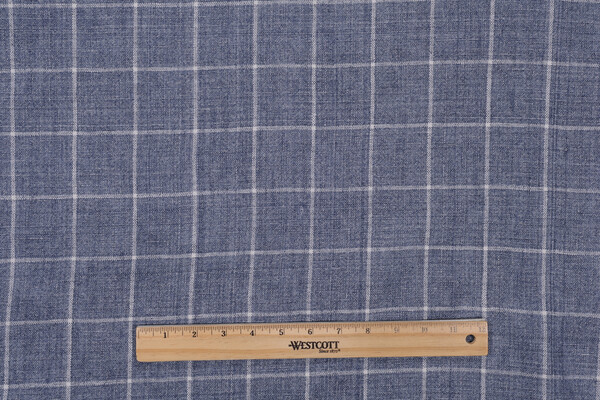 P Kaufmann Bennet Woven Linen Decorator Fabric in Dusk 