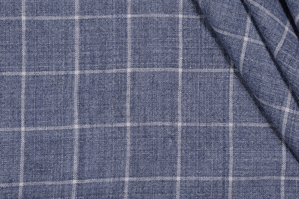 P Kaufmann Bennet Woven Linen Decorator Fabric in Dusk 