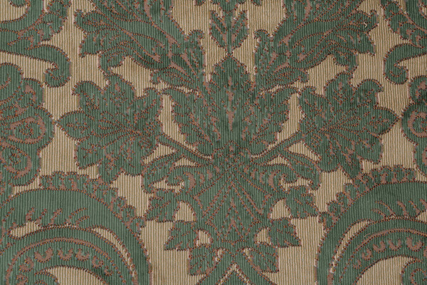 Caldwell Velvet Upholstery Fabric in Green 