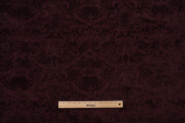 Rosalinda Velvet Upholstery Fabric in Bordeaux 