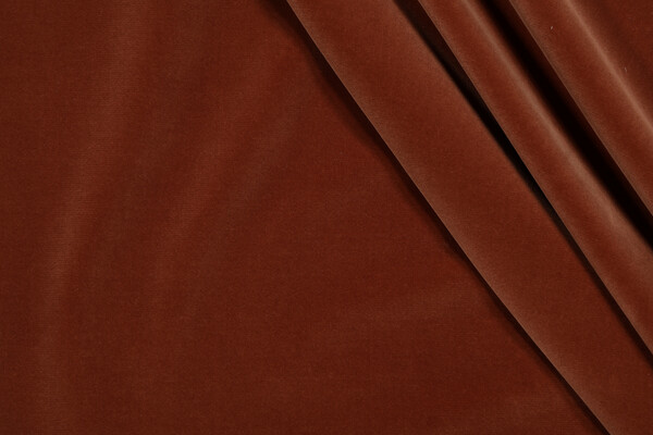Velvet Upholstery Fabric in Copper 