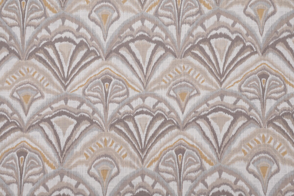 Fabricut Ikat Trellis Printed Drapery Fabric in Natural 