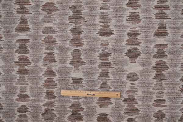 Valdese Weavers Saruri Woven Chenille Upholstery Fabric in Cocoa 